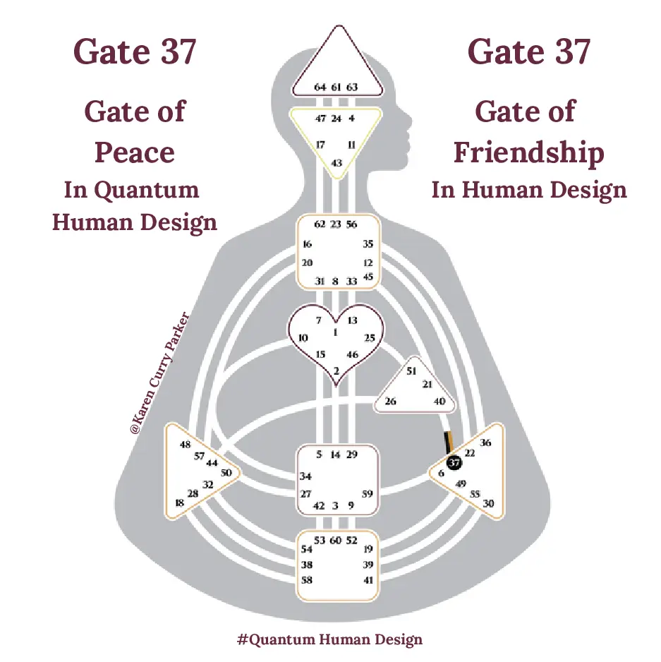 Human Design Gate 37 - The Gate of Friendship