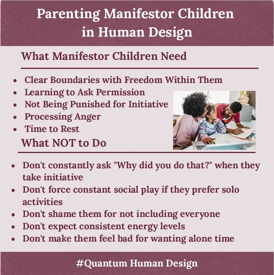 How to parent a Manifestor child in Human Design - freedom, boundaries, respect