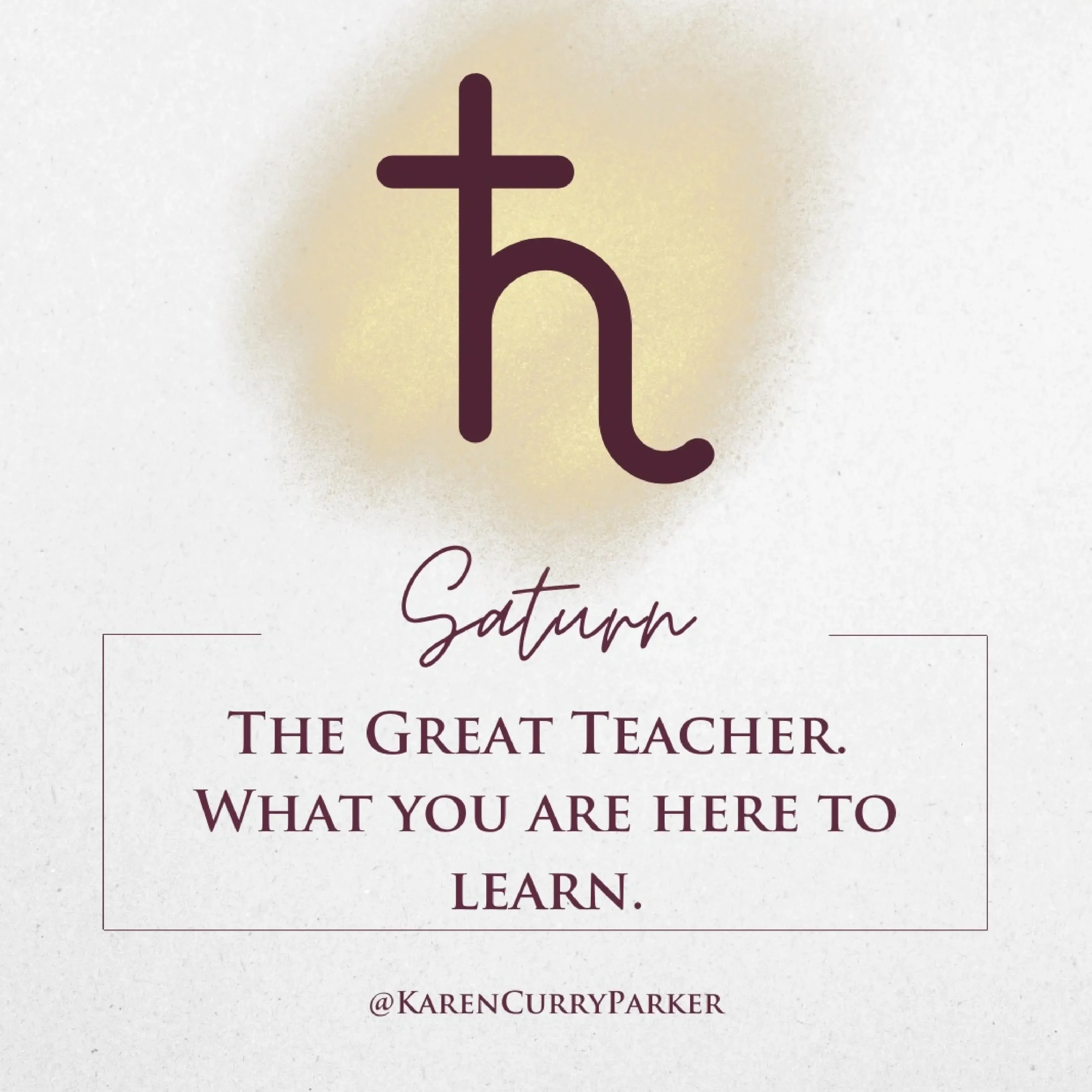 Saturn - My Life Purpose